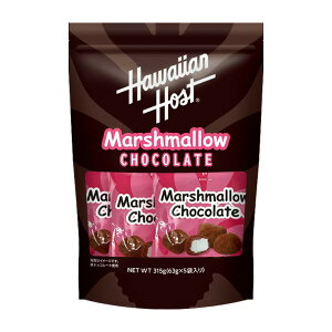 �n���C�A���z�[�X�g �}�V���}���`���R 63g x 5�� - Hawaiian Host MARSHMALLOW CHOCO