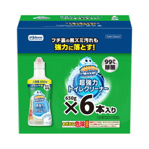 �X�N���r���O�o�u�� �����̓g�C���N���[�i�[ 650g x 6�{ - Scrubbing Bubbles Toilet Bowl Cleaner 650g x 6