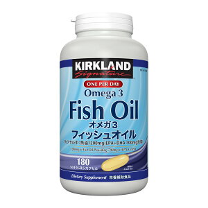 �J�[�N�����h�V�O�l�`���[ �t�B�b�V���I�C�� �I���K3 180�� - Kirkland Signature Fish Oil Omega3 180Count