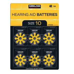 J[NhVOl`[ ⒮pCdr 10A/PR536 48 - Kirkland Signature Hearing Aid Battery 10A/PR536 48 Cells
