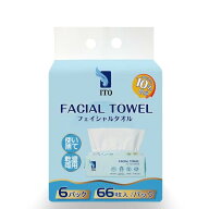 ITO フェイシャルタオル 66枚 6個入り - ITO FACIAL TOWEL 66PC 6pack
