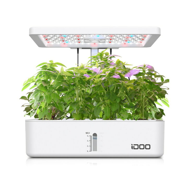 楽天市場】iDOO 水耕栽培キット 12株用 LEDライト付き IG301 - iDOO 12 