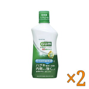 GUM (K) vPAf^X420ml ×2Zbg - GUM Pro-care Dental Rinse ×2set