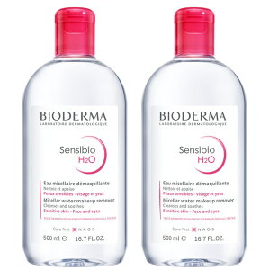 �r�I�f���} �T���V�r�I H2O �N�����W���O�E�H�[�^�[ 500ml 2�{�Z�b�g - BIODERMA Sensibio H2O Cleansing Water 2PK
