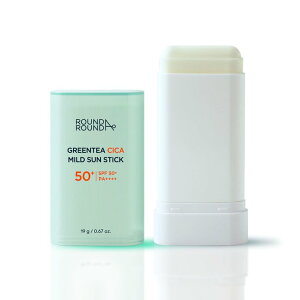 ���E���h�A���E���h �O���[���e�B�[ CICA �}�C���h �T���X�e�B�b�N SPF50+ PA++++ - ROUND A'ROUND Green Tea CICA Mild Sun Stick SPF50+ PA++++