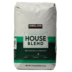 �J�[�N�����h�V�O�l�`���[ �n�E�X�u�����h �R�[�q�[ (��) 1.13kg - Kirkland Signature House Blend Coffee (Whole Bean) 1.13kg