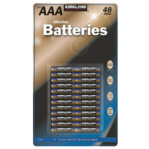 �J�[�N�����h�V�O�l�`���[�@�A���J���P4���d�r 48�{ - Kirkland Signature Alkaline Battery AAA 48 Pack