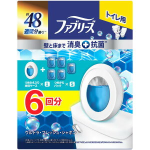 t@u[Y LF gCp ǂƏ܂ŏL{R EgEtbVEV{̍ lߑւ{̃P[X16.3ml{lߑւpbN5 6.3mL v6 - Febreze Toilet Premium + Antibac