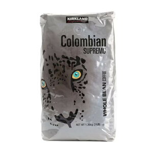 �J�[�N�����h�V�O�l�`���[ �R�����r�A���R�[�q�[ �X�v���[���i���j1.36kg - KIRKLAND SIGNATURE COLOMBIAN COFFEE SUPREMO WB 1.36kg