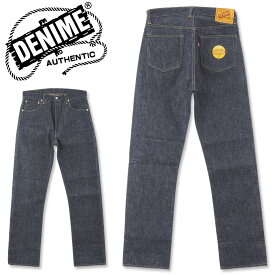 DENIME (ドゥニーム) Lot.220A (OFFSET XX MODEL) [220A](やや太めのストレート/ウエアハウス/ノンウォッシュ/日本製/デニム/JEANS/メンズ/セルビッチ)