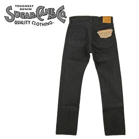 SUGAR CANE (シュガーケーン) 13oz. ブラックデニム TYPE-3 スリムフィット [SC41470](ジーンズ/ワンウォッシュ/日本製/アメカジ/メンズ/やや細め/おしゃれ)