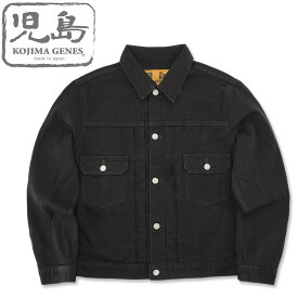 児島ジーンズ (KOJIMA GENES) 13oz セルビッチ ブラックデニム ジャケット 2nd タイプ [RNB-5043](デニムジャケット アウター ジャケット メンズ 日本製 岡山 アメカジ コジマ JEANS RNB5043)