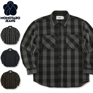 �����Y�W�[���Y (MOMOTARO JEANS) �u���b�N�`�F�b�N �����V���c [MMLS6002](���� �`�F�b�N �V���c ���[�N�V���c ������� ���{�� �����Y �A���J�W)