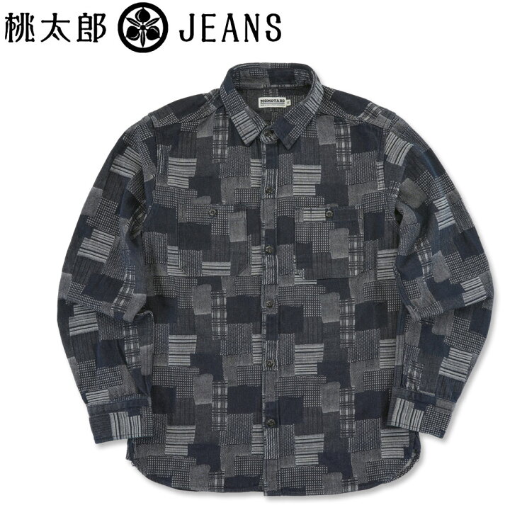楽天市場】桃太郎ジーンズ (MOMOTARO JEANS) パッチワーク風  