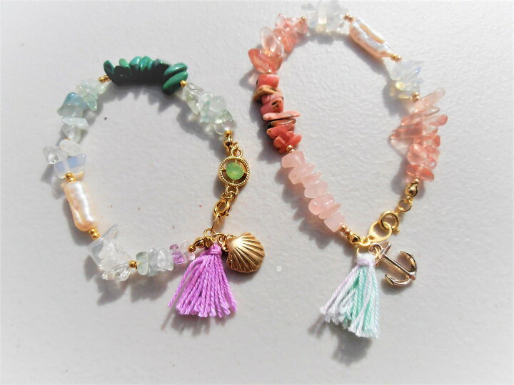 楽天市場】Mermaid jewelry ハンドメイド 天然石ブレスレット 