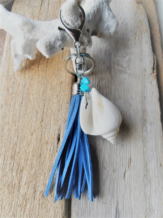 楽天市場】Mermaid jewelry シェル タッセルキーホルダー キーチェーン 