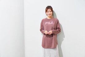 FILA)ゆったり着られるロゴプルオーバー M L LL / ニット トップス ミセス 大人 ファッション レディース 上品 春 秋 冬