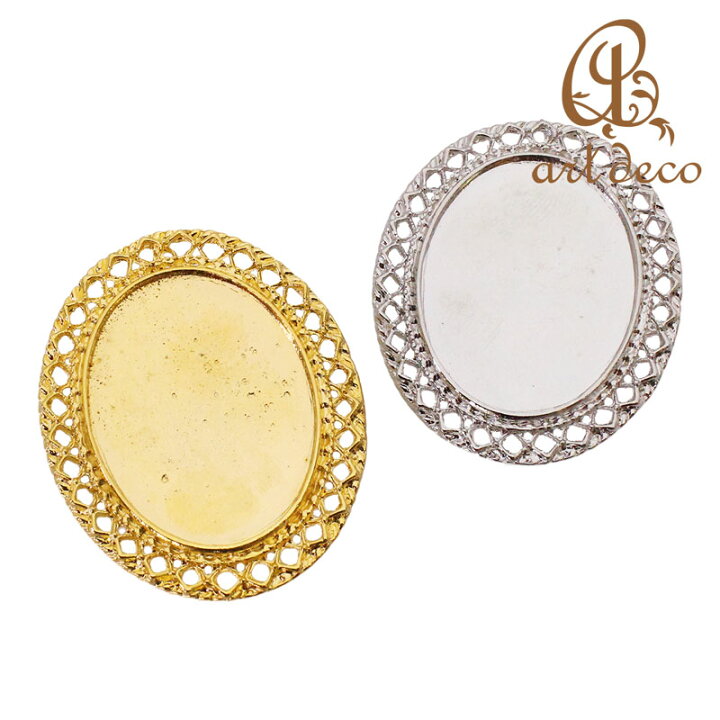 楽天市場】ブローチ コサージュ 楕円 1個/10個 40mm×30mm アクセサリー  