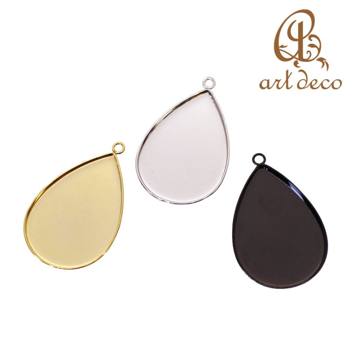 楽天市場】チャーム ペンダントトップ しずく 雫 カン付き 2個/10個  