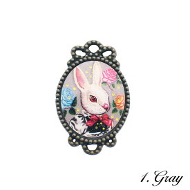 チャーム クリア 猫 ウサギ キャット ラビット アニマル 動物 キーホルダー ペンダントトップ 1個/5個 27mm×17mm アクセサリーパーツ ハンドメイド オリジナル