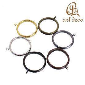 リング 指輪 カン付き 2個/10個 内径16mm アクセサリーパーツ ハンドメイド オリジナル 材料 卸 装飾 粘土 土台 空枠 カラワク ミール皿 レジン フリーサイズ 問屋 卸売り