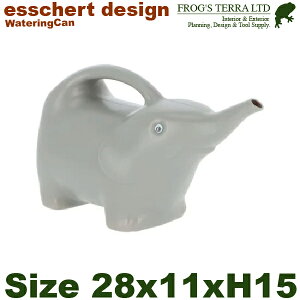 TG244 �E�H�[�^�����O�J�� �G���t�@���g �O���C�iW28cm×L11cmxH15cm�j���傤�� PP �G�b�V���[�f�U�C�� esschert deign
