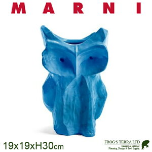 �y���O�Ή��z�y5�����ח\��̔� �zMARNI �I�E���x�[�X M Owl Vase�iW19.5cm×D19.5cm×H30cm�j�i�h���j�iDesign in Italy/Ceramic�j