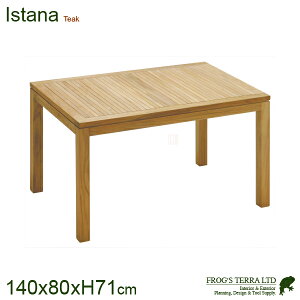 Rectangular Table 140 01-111 Istana Terrace �C�X�^�i�e���X �_�C�j���O�e�[�u��140 �`�[�N�� ���O�Ƌ� �K�[�f���t�@�j�`���[