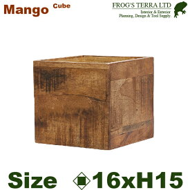 【法人宛限定商品】 AMマンゴー ボックス H15.5cm（口16cmxH15.5cm） 花台 プランター オフィス