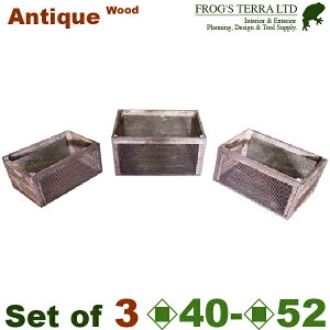 MM �E�b�h�{�b�N�X SML Set�iS:W40cm×D26cmxH20cm/M:W47cm×D33cmxH25cm/L:W52.5cm×D39cmxH26.5cm�j�i�ꌊ�Ȃ��j�i�ؐ��j