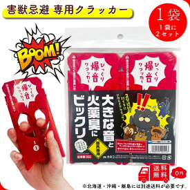 【FROGBOX】 びっくり爆音クラッカー 1袋 2個入り 屋外 忌避 鳥獣威嚇 害獣 撃退 熊 厄除け 景気付け 花火 大容量 プレゼント ギフト 町内会 陸上