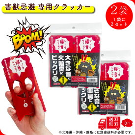 【FROGBOX】 びっくり爆音クラッカー 2袋 4個入り 屋外 忌避 鳥獣威嚇 害獣 撃退 熊 厄除け 景気付け 花火 大容量 プレゼント ギフト 町内会 陸上