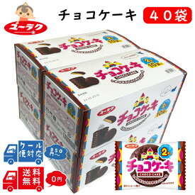 有楽製菓 チョコケーキ 2枚×40袋 ユーラク チョコレートケーキ チョコレート おやつ 懐かしい お菓子 駄菓子 ばらまき菓子 チョコ菓子 美味しい スポンジケーキ チョコ 個包装 大量 子ども 子供会 景品 パーティー 子供のお菓子 子供が喜ぶお菓子 まとめ買いお菓子 シェア
