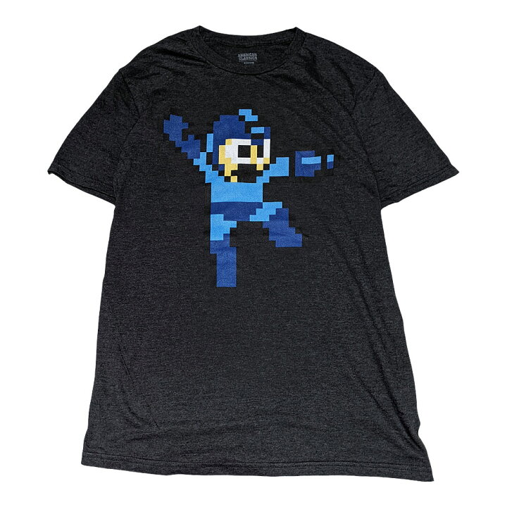楽天市場】ロックマン ドットTシャツ(D・GREY) : FrogPort 楽天 
