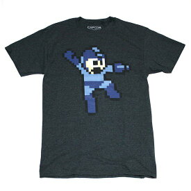 ロックマン　ドットTシャツ(D・GREY)