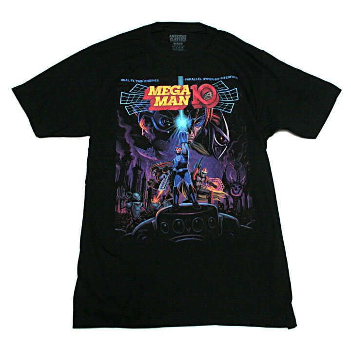 楽天市場】ロックマン10(MEGA MAN10) 北米版アートワーク Tシャツ 