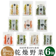＼全品5％OFFクーポン配布中／ 乾燥野菜ミックス 国産野菜100％使用 10種類から選べる6袋セット【最大240…