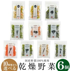 野菜高騰の強い味方！乾燥野菜 国産 乾燥 野菜 防災 国産野菜100％使用 10種類から選べる6袋セット 離乳食 乾燥野菜ミックス カット野菜 キャベツ みそ汁の具 干し野菜 お手軽 時短 ドライベジ 夏の常備品 吉良食品 フロム鹿児島