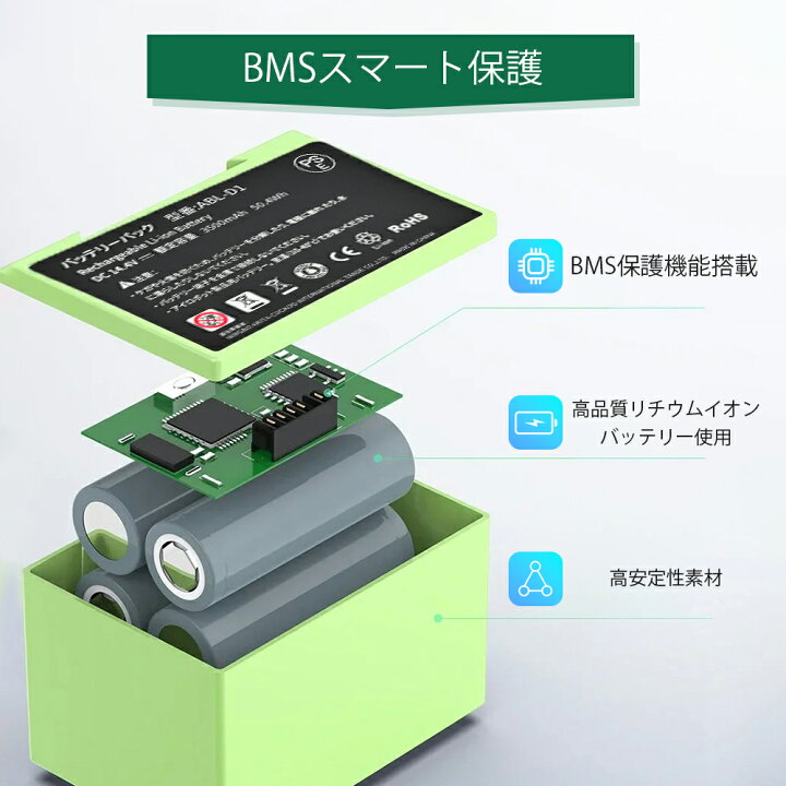 楽天市場】ルンバ i7 バッテリー iRobot e5 j7 互換用 【1億円PL保険 