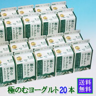 【賞味期限の短い】極のむヨーグルトの20本セット【送料無料】(賞味期限9/20）※出荷9/9～