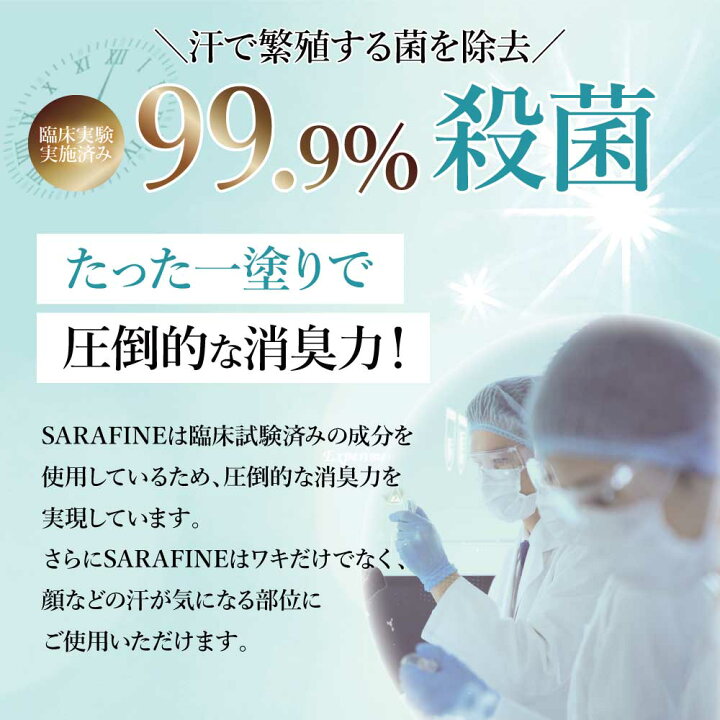 楽天市場】汗 ワキガ クリーム SARAFINE サラフィネ ワキガ対策 わきが 