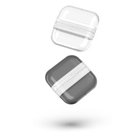 Fullicon ミニ ピルケース 2個セット サプリメントケース 携帯用 薬ケース かわいい ぴるけーす 台湾製「Pill Pod(ピルパッド)」 透明&ブラック