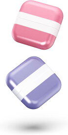 Fullicon ミニ ピルケース 2個セット サプリメントケース 携帯用 薬ケース かわいい ぴるけーす 台湾製「Pill Pod(ピルパッド)」 ピンク&紫