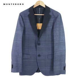 《59%OFF》モンテドーロ MONTEDORO 春夏 シルク100% ジャケット サイズ48(L) ネイビー クラシコ メンズ MJK1401L