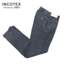 《60%OFF》インコテックス INCOTEX 春夏 綿麻 テーパード パンツ サイズ28(XS) ネイビー メンズ MPN2809XS