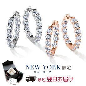 【15%OFF】 【翌日配送】 ピアス レディース フープピアス フルエタニティ エタニティ プラチナ K18 18金 ピンクゴールド 加工 大ぶり 誕生日プレゼント 結婚記念日 女性 彼女 妻 嫁 母 50代 40代 30代 クリスマス ブランド 人気 金属アレルギー