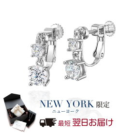 【10%OFF】【翌日配送】 イヤリング レディース 揺れる ダブルストーン プラチナ 加工 大粒 ブランド 誕生日プレゼント 結婚記念日 女性 彼女 妻 嫁 母 50代 40代 30代 クリスマス 金属アレルギー シンプル 大人 上品