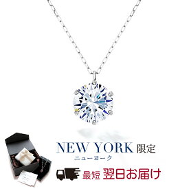 【翌日配送】 ネックレス レディース プラチナ PT900 1カラット 一粒ネックレス ブランド 人気 ペンダント 誕生日プレゼント 結婚記念日 女性 彼女 妻 嫁 母 50代 40代 30代 クリスマス 金属アレルギー シンプル 上質 上品