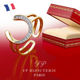 指輪　リング　馬蹄　ホースシュー　フリーサイズ　 フリー　 調節可能　オープンリング　誕生日プレゼント 妻 プレゼント 彼女 女性 金属アレルギー 誕生日 記念日プレゼント 結婚記念日 　金　婚約指輪