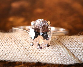 宝石質 ダンビュライト リング オーバル 8x6mm【 ヘブン＆アース 社】【 送料無料 】 指輪　レディース パワーストーン 天然石 Silver925 シルバー